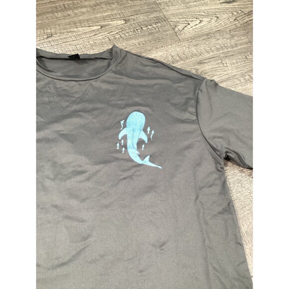 Shein Inspirational Text Logo XS Grey T-Shirt With Whale & Verse Graphic NEW - Picture 2 of 8